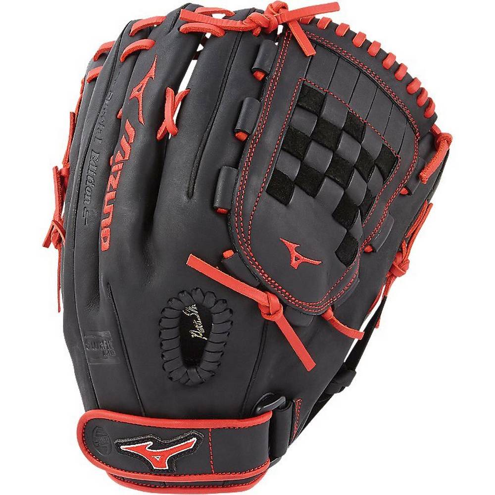 Guanti Mizuno Softball MVP Prime SE Fastpitch 13" Donna - Nere/Rosse - 76205-VOFN